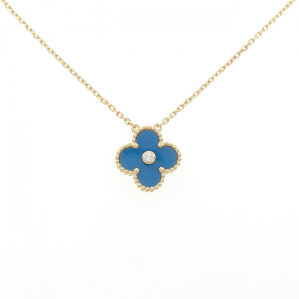 Van Cleef & Arpels Vintage Alhambra Pendant Necklace 18K Yellow Gold