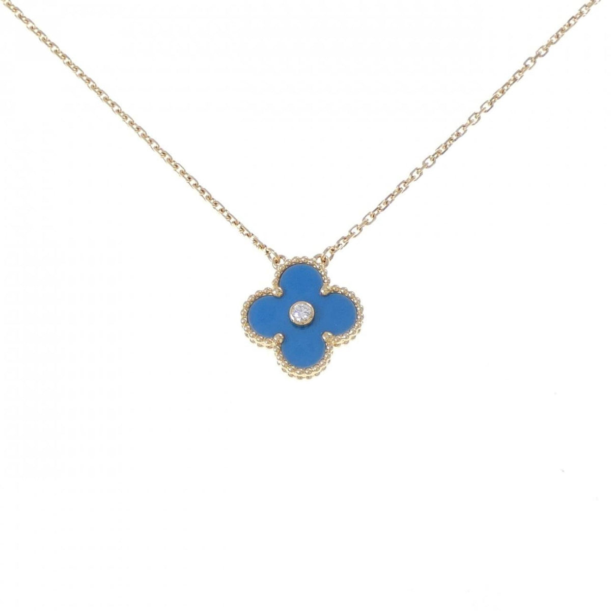 Van Cleef & Arpels Vintage Alhambra Pendant Necklace 18K Yellow Gold