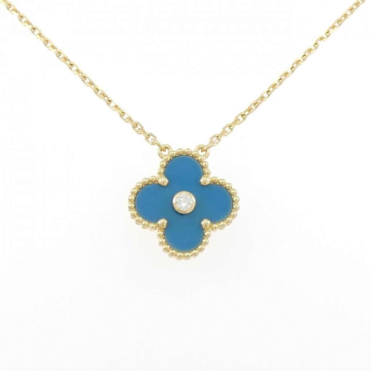 Van Cleef & Arpels Vintage Alhambra Pendant Necklace 18K Yellow Gold