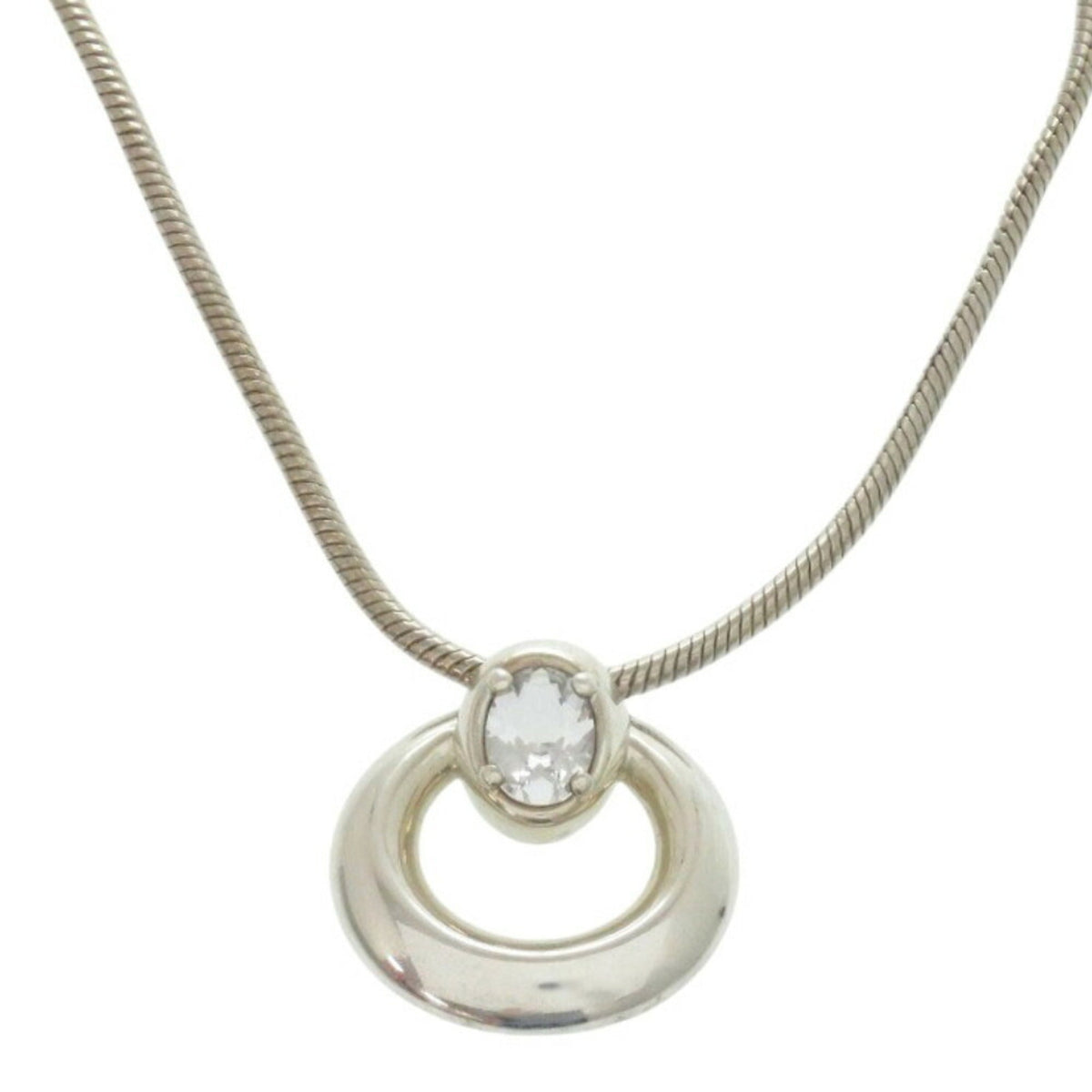 Hermes Pendant Necklace Sterling Silver