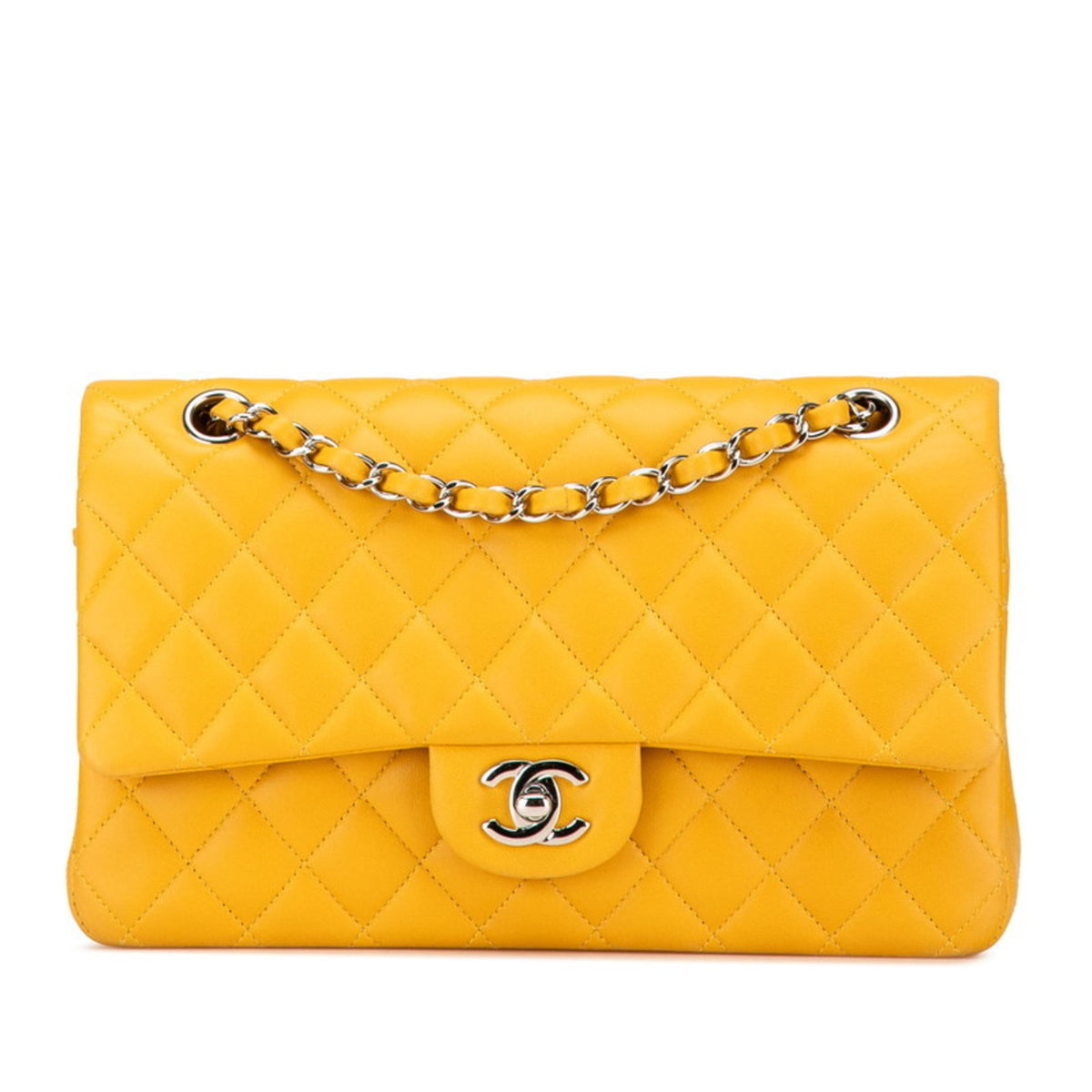 Chanel Classic Double Flap Bag Quilted Lambskin Medium