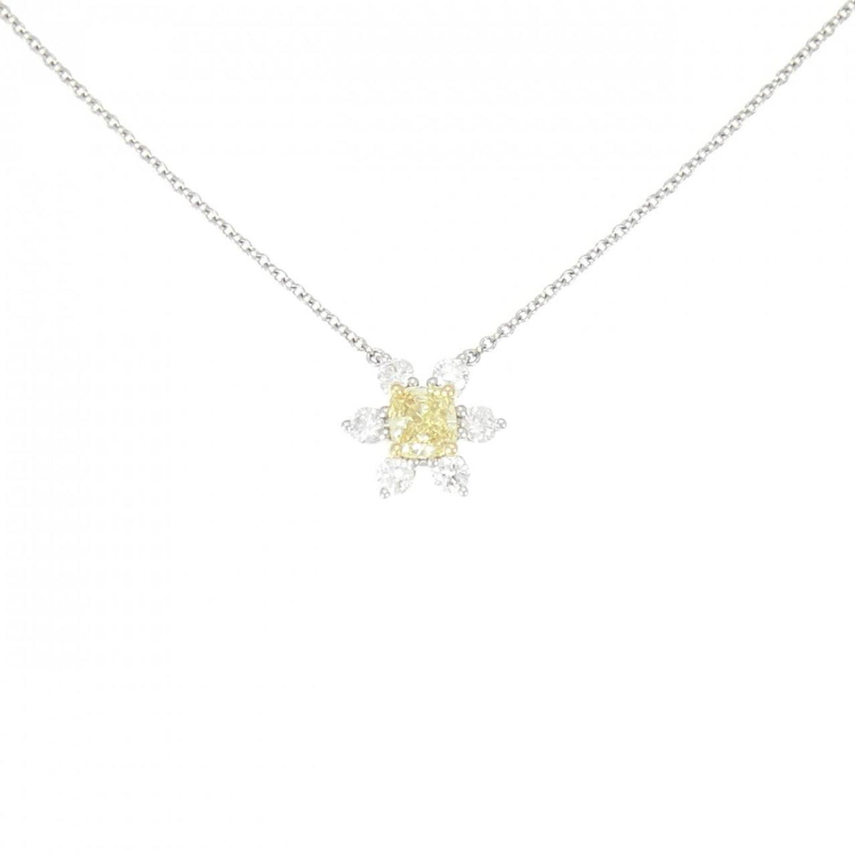 Tiffany & Co. Pendant Necklace Platinum and 18K Yellow Gold