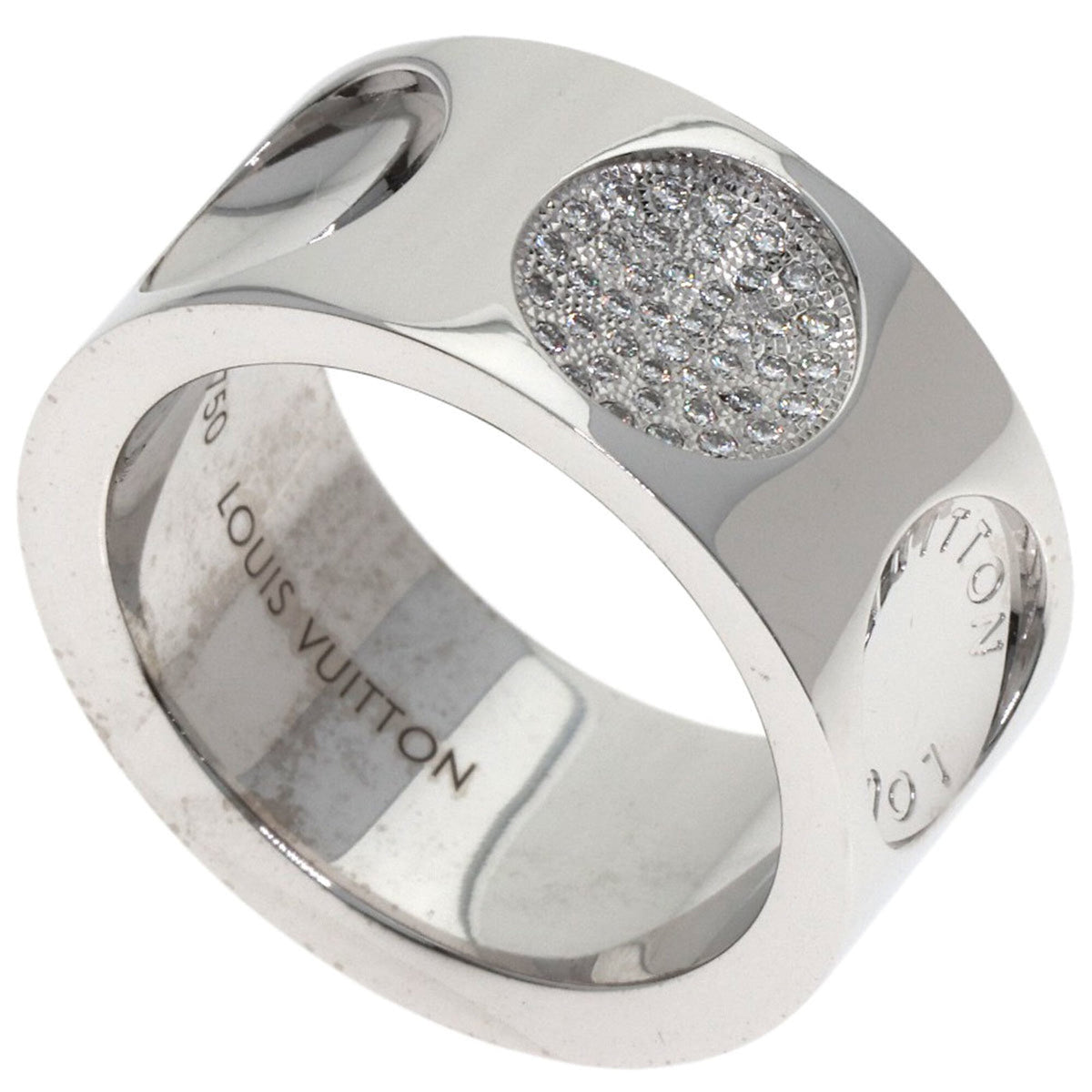 Louis Vuitton Band Ring 18K White Gold with Diamond