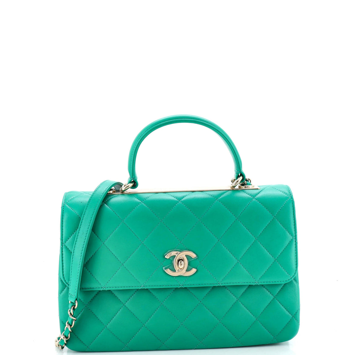 Chanel Trendy CC Top Handle Bag Quilted Lambskin Medium