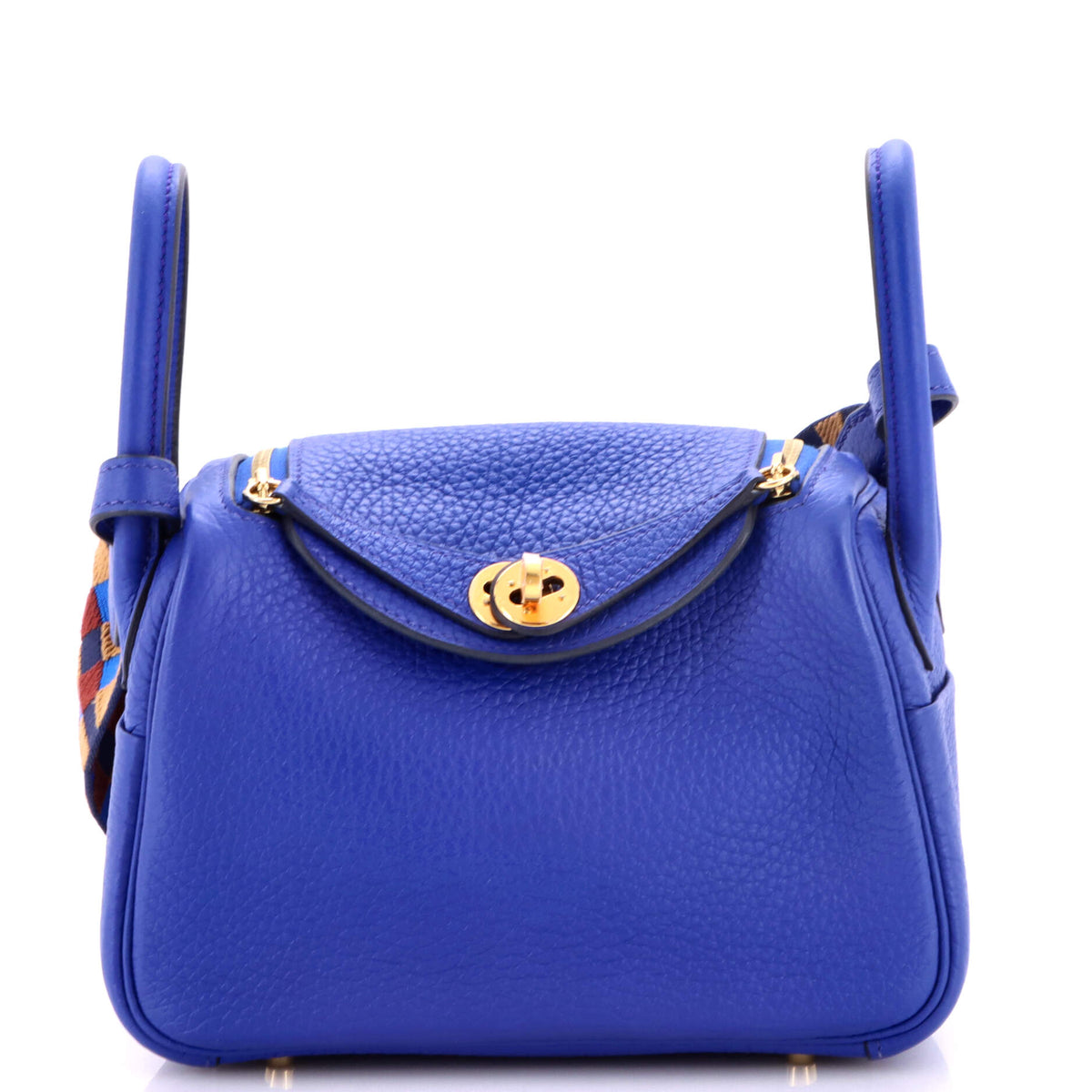 Hermes Lindy Quadrille Bag Clemence with Canvas Mini