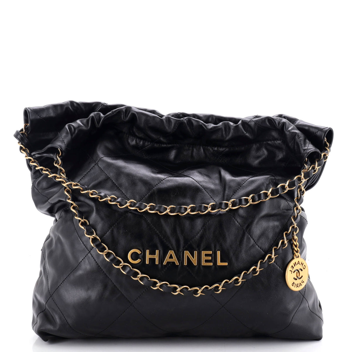 Chanel 22 Chain Hobo Quilted Calfskin Medium