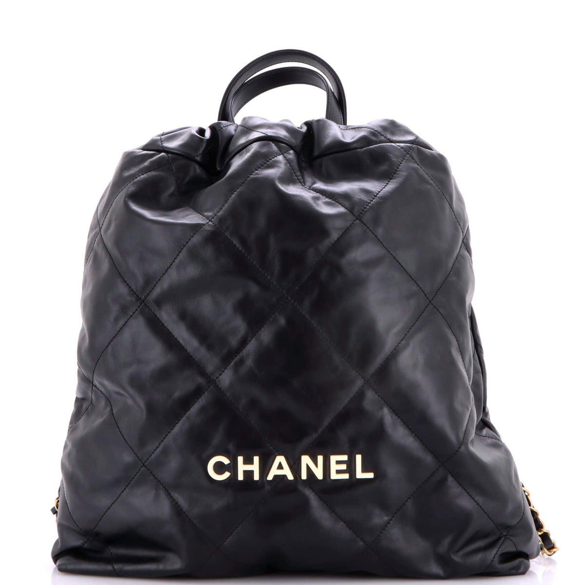 Chanel 22 Chain Backpack Quilted Calfskin Medium