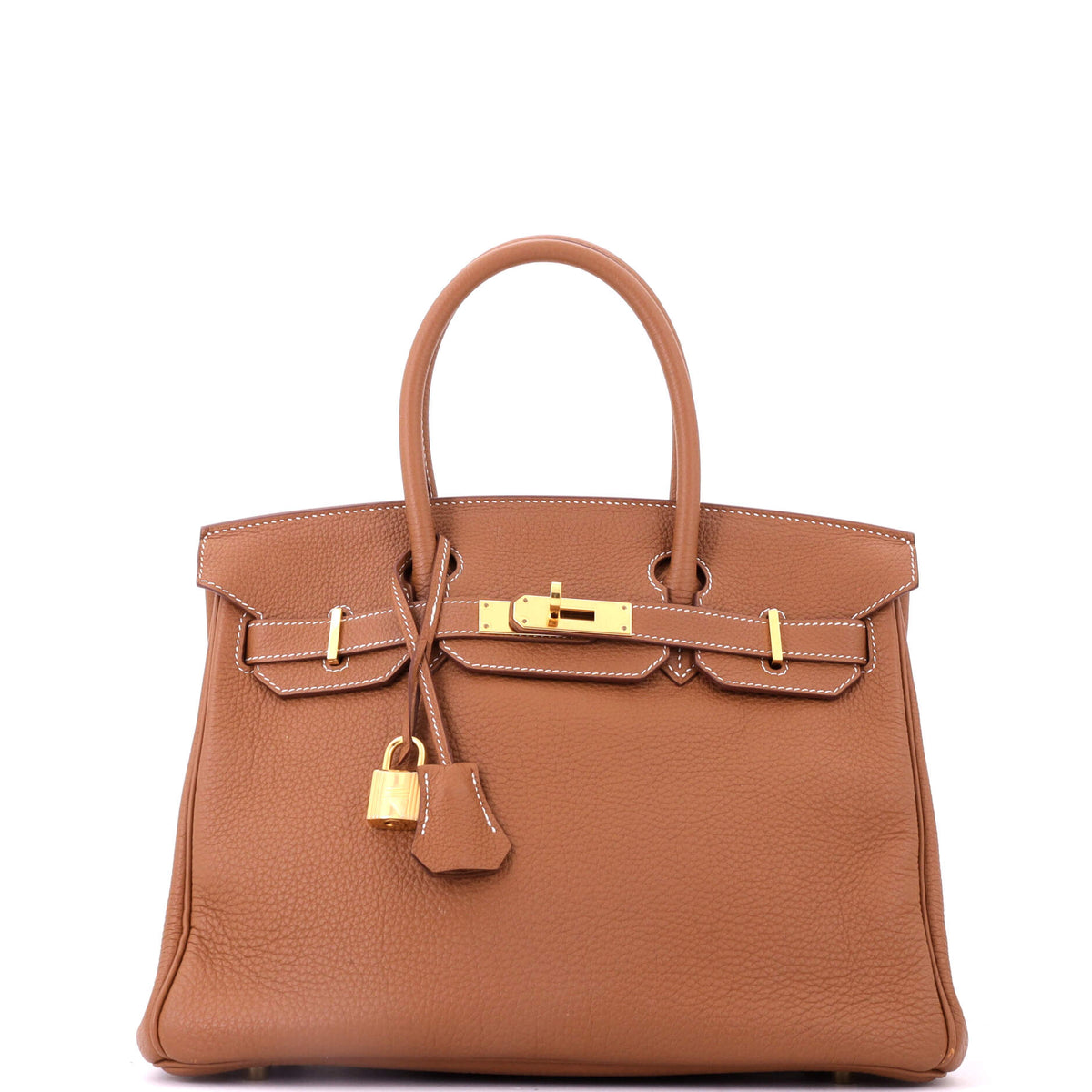 Hermes Birkin Handbag Gold Togo with Gold Hardware 30