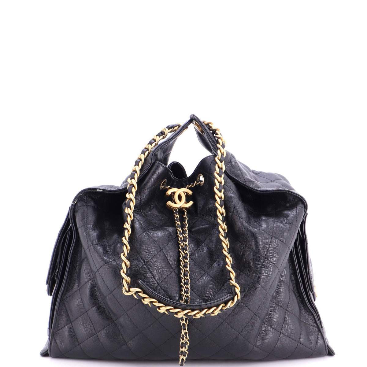 Chanel 25 Hobo Bag Quilted Caviar Medium