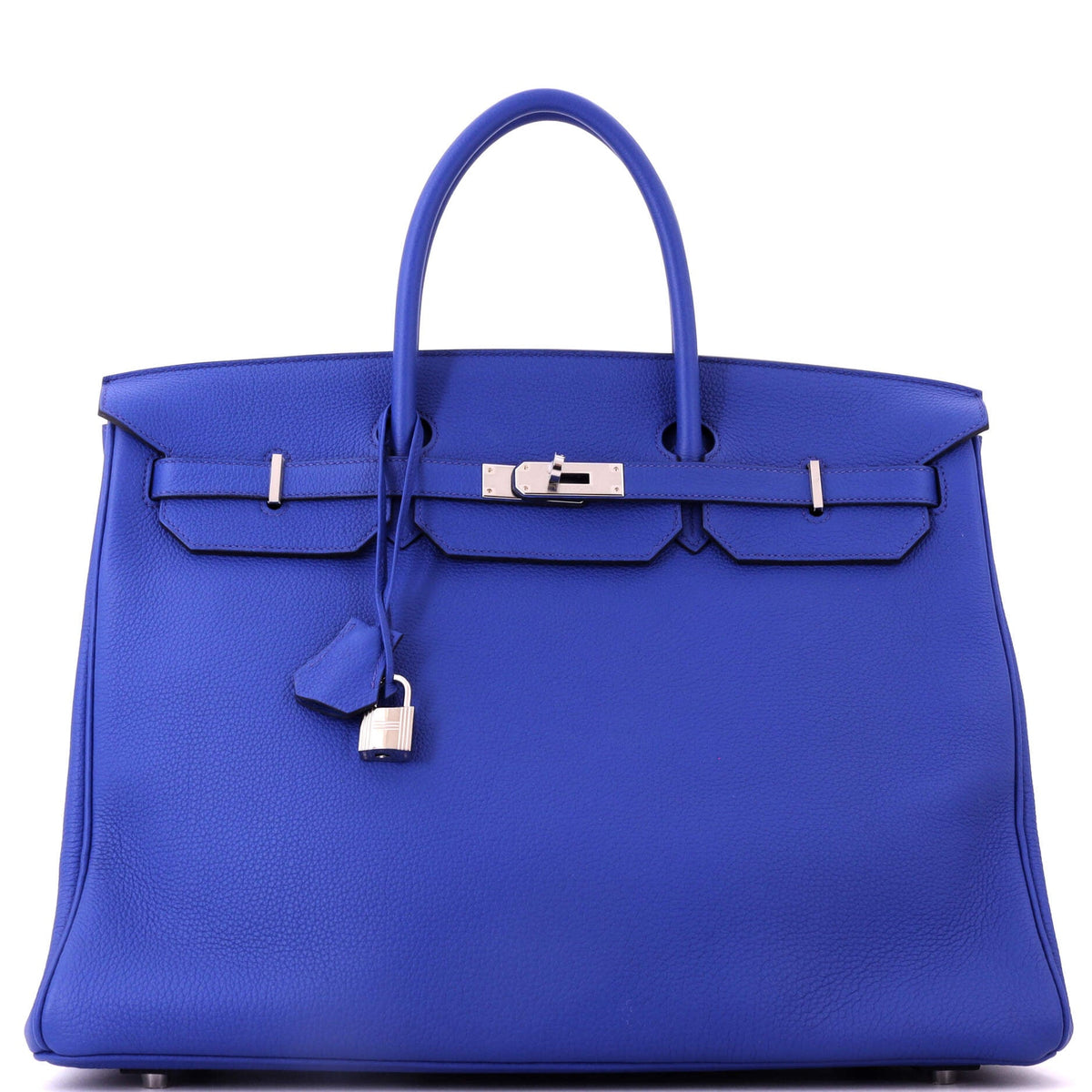 Hermes Birkin Handbag Bleu Royal Togo with Palladium Hardware 40