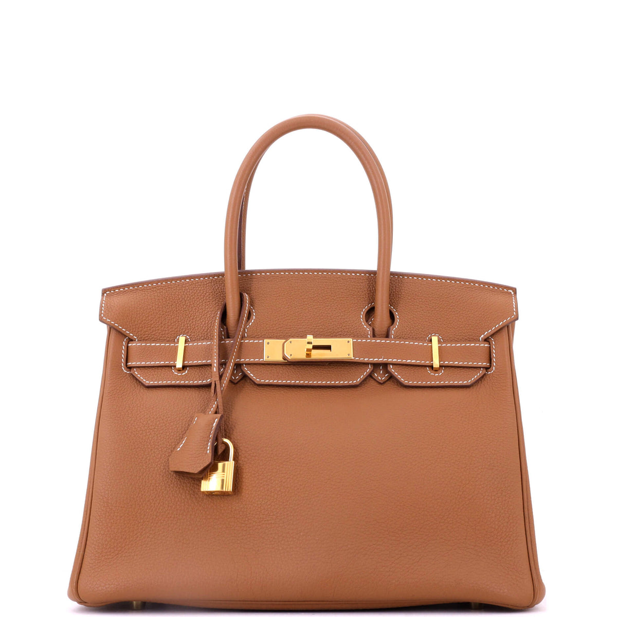 Hermes Birkin Handbag Gold Togo with Gold Hardware 30