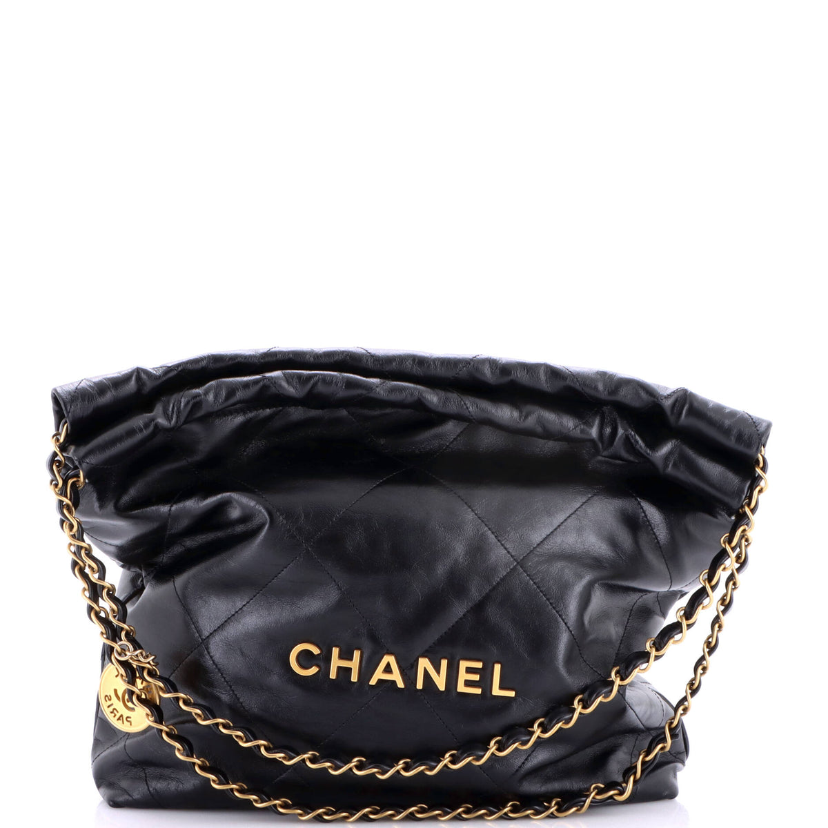 Chanel 22 Chain Hobo Quilted Calfskin Small