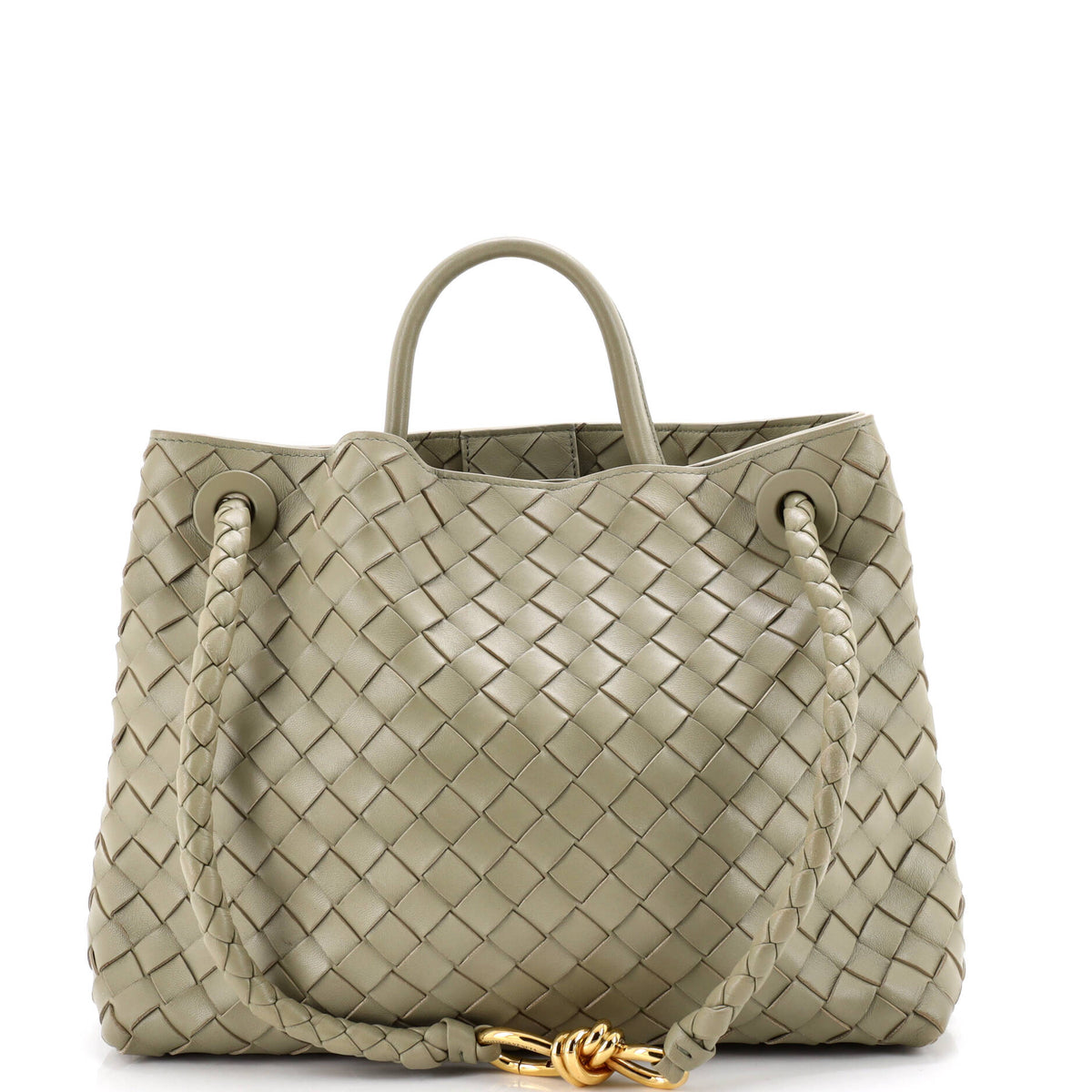 Bottega Veneta Andiamo Top Handle Bag Intrecciato Nappa Medium