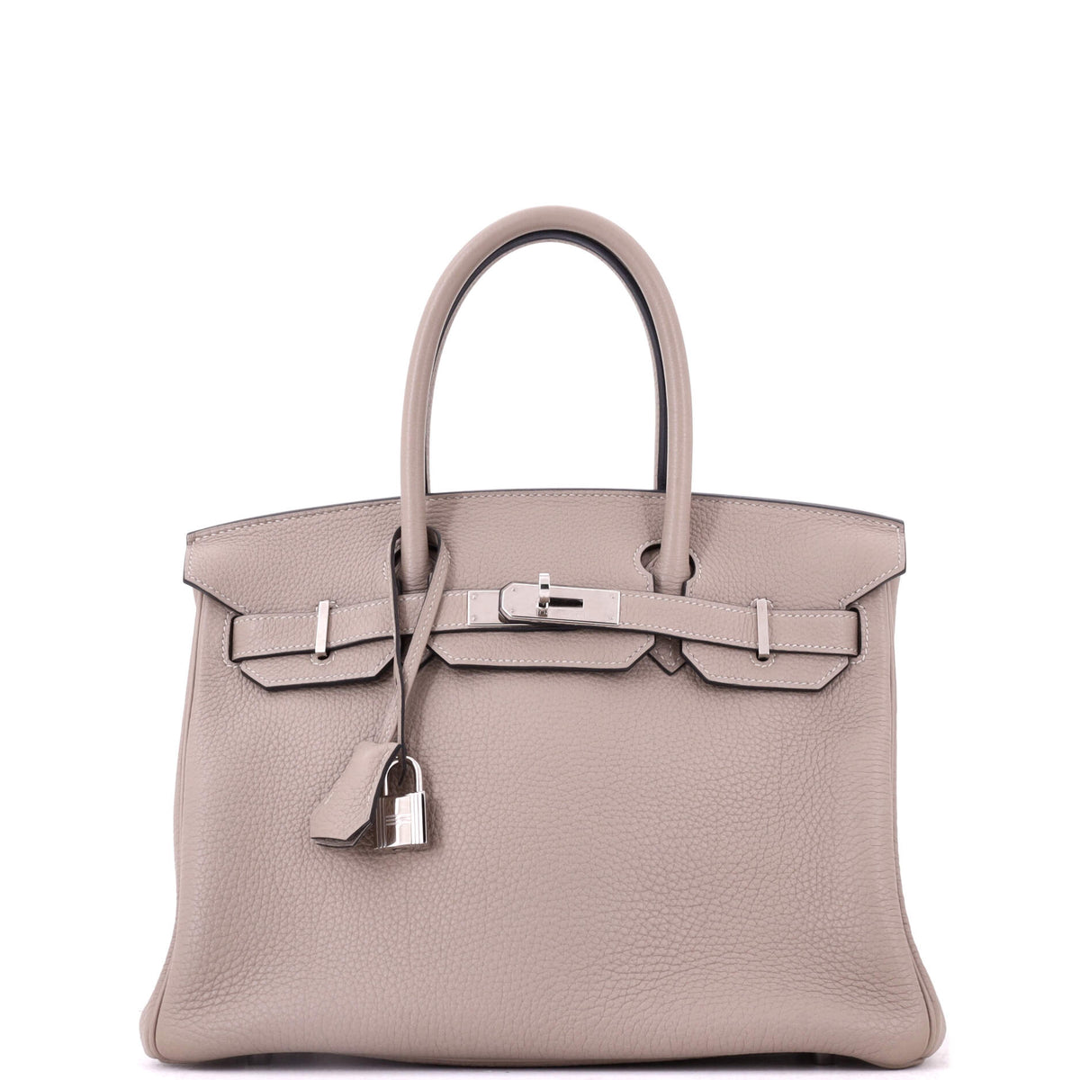 Hermes Birkin Handbag Gris Tourterelle Togo with Palladium Hardware 30