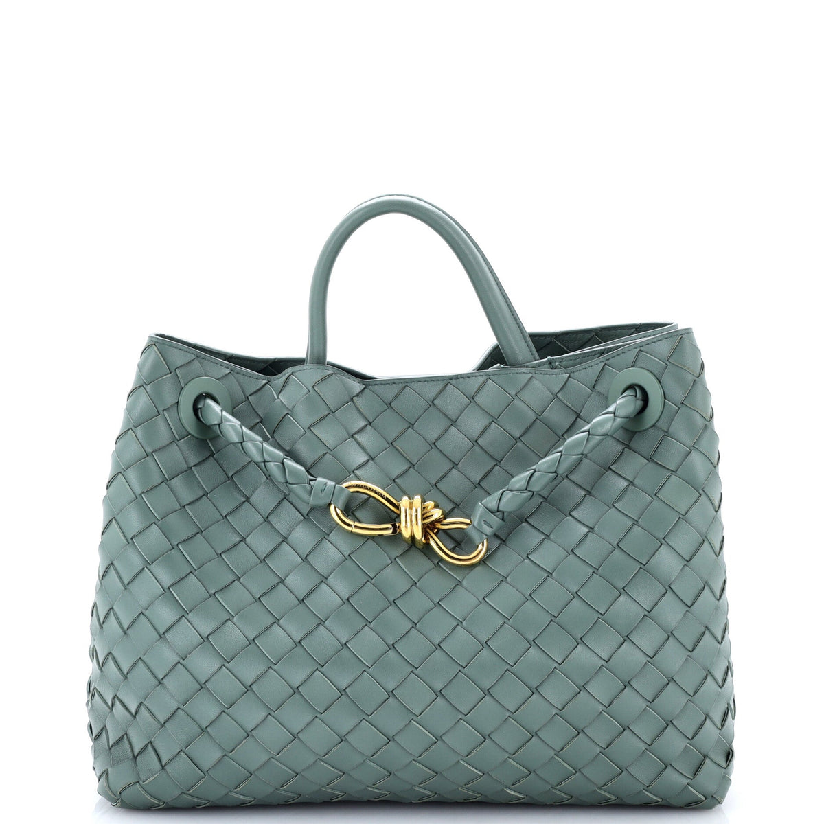 Bottega Veneta Andiamo Top Handle Bag Intrecciato Nappa Medium