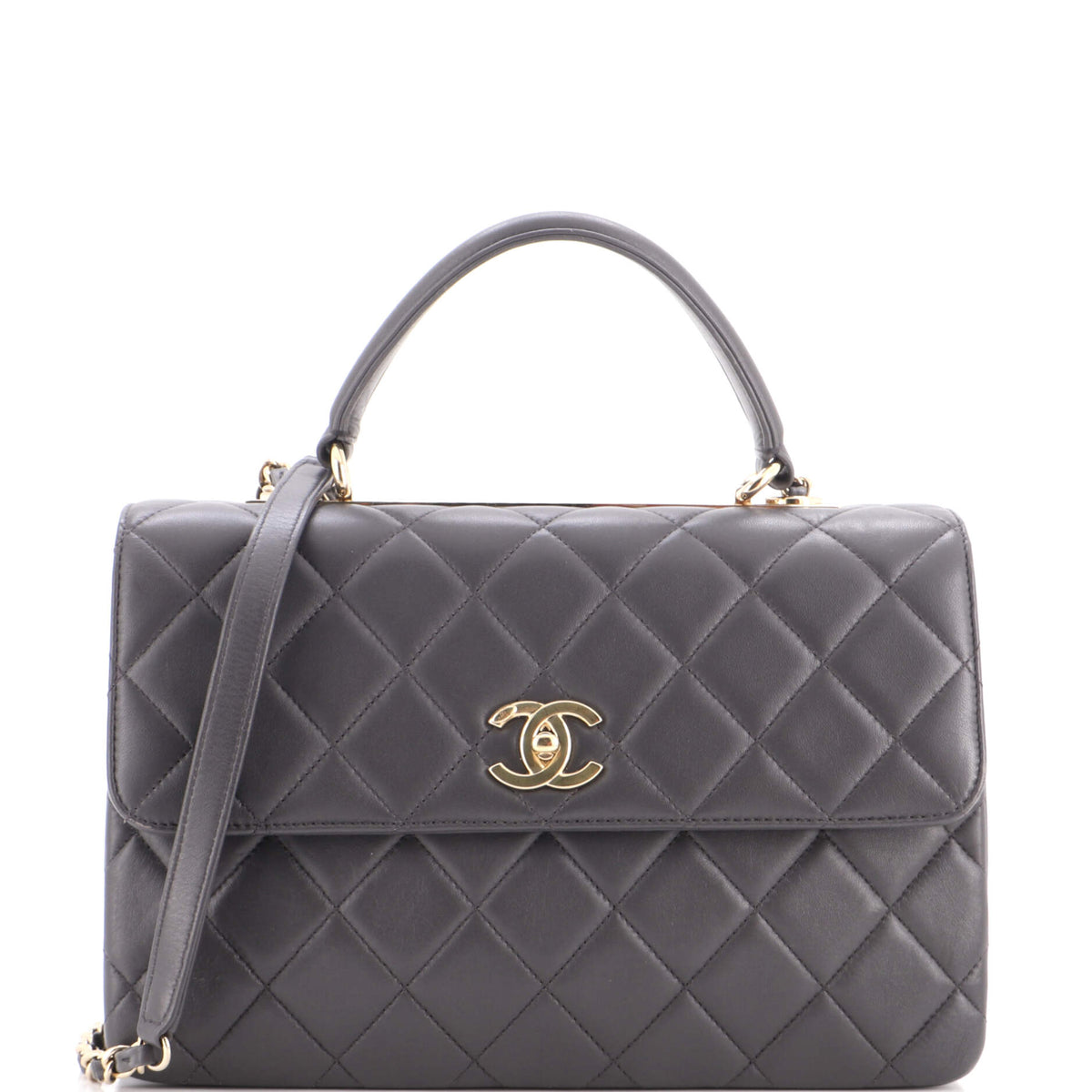 Chanel Trendy CC Top Handle Bag Quilted Lambskin Medium