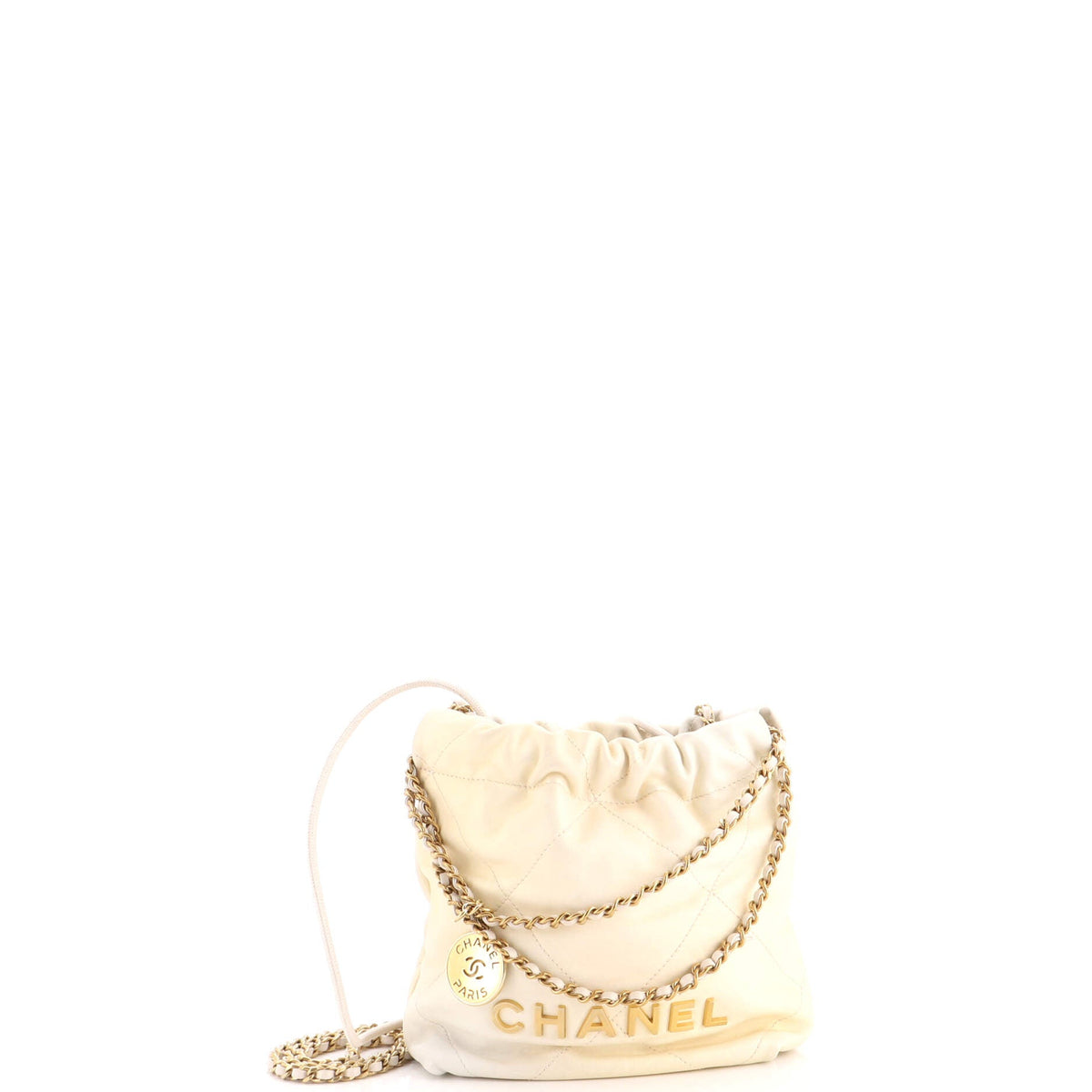Chanel 22 Chain Hobo Quilted Shaded Calfskin Mini
