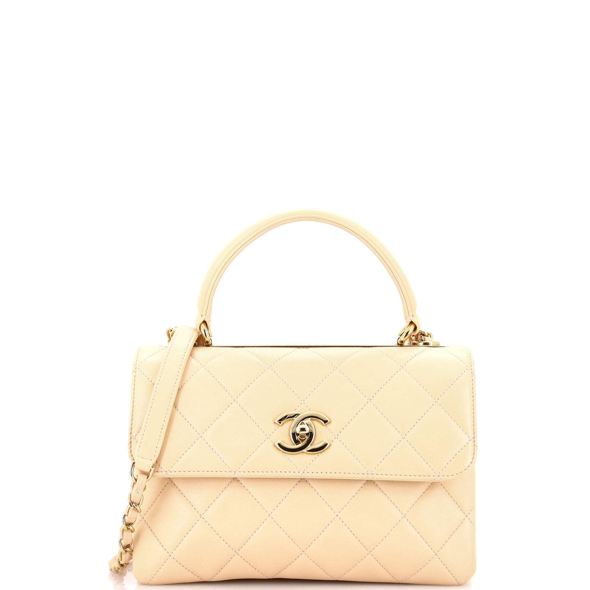 Chanel Trendy CC Top Handle Bag Quilted Lambskin Small