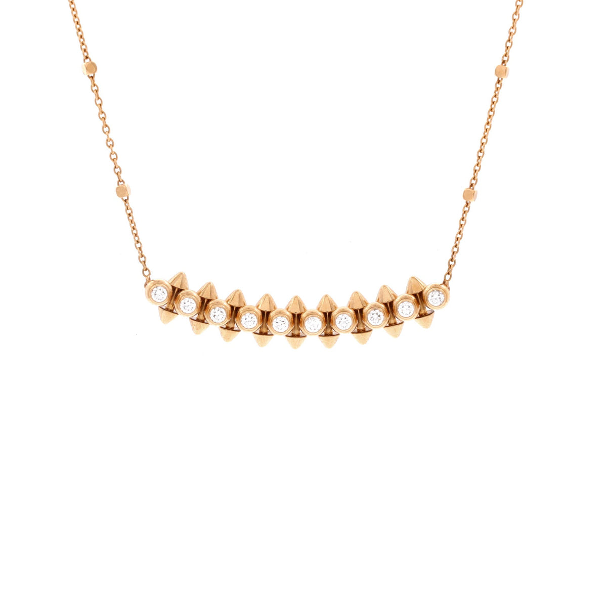 Cartier Clash de Cartier Pendant Necklace 18K Rose Gold with Diamonds