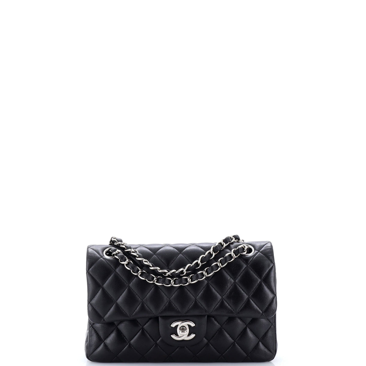 Chanel Classic Double Flap Bag Quilted Lambskin Small