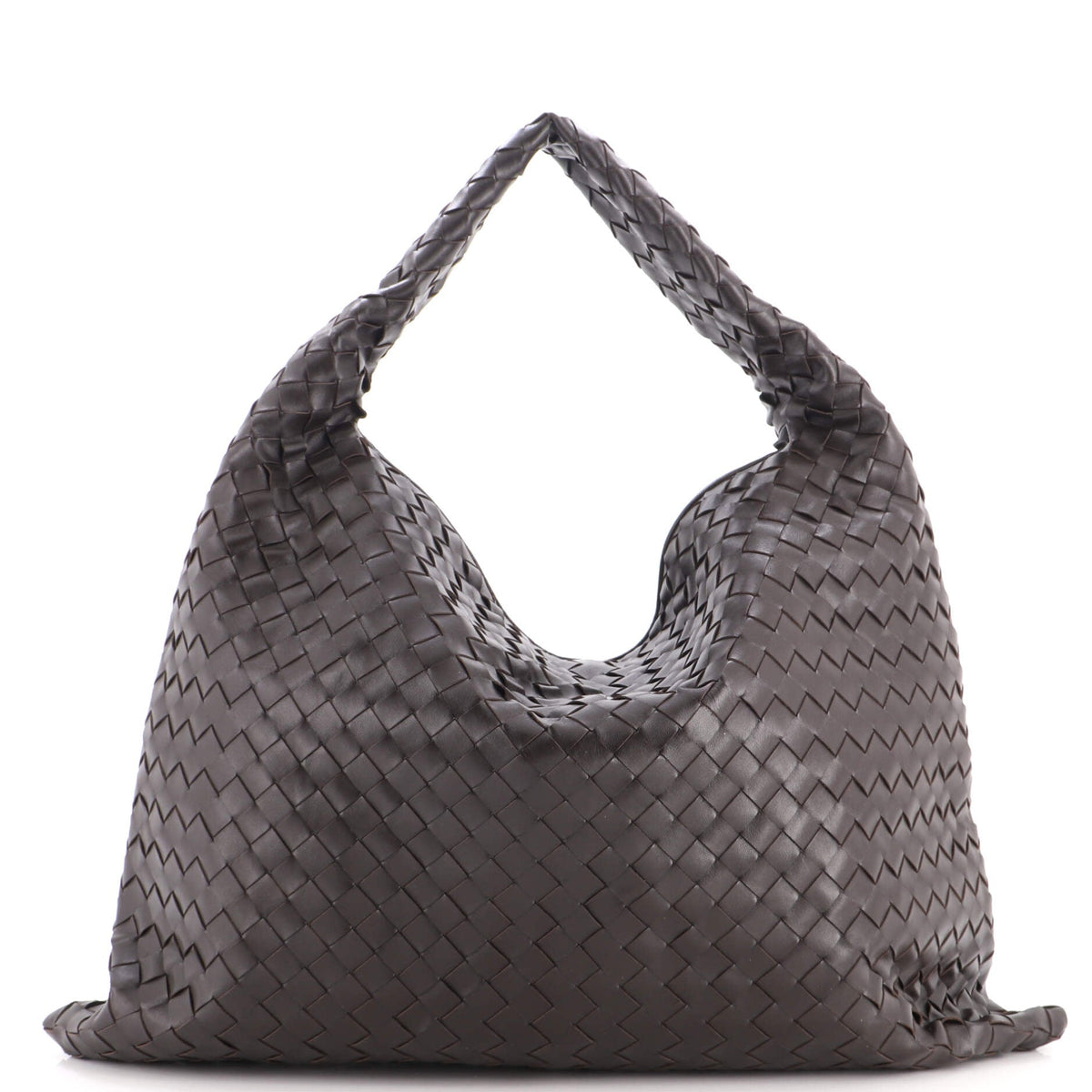 Bottega Veneta Hop Hobo Intrecciato Leather Large