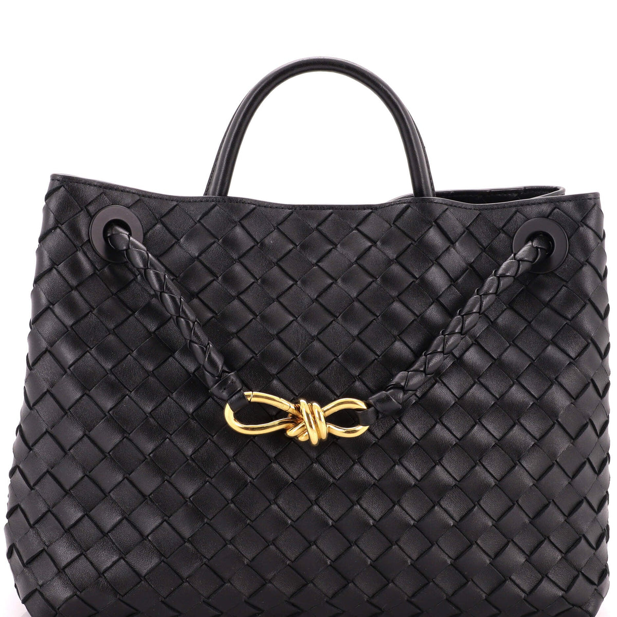 Bottega Veneta Andiamo Top Handle Bag Intrecciato Nappa Medium