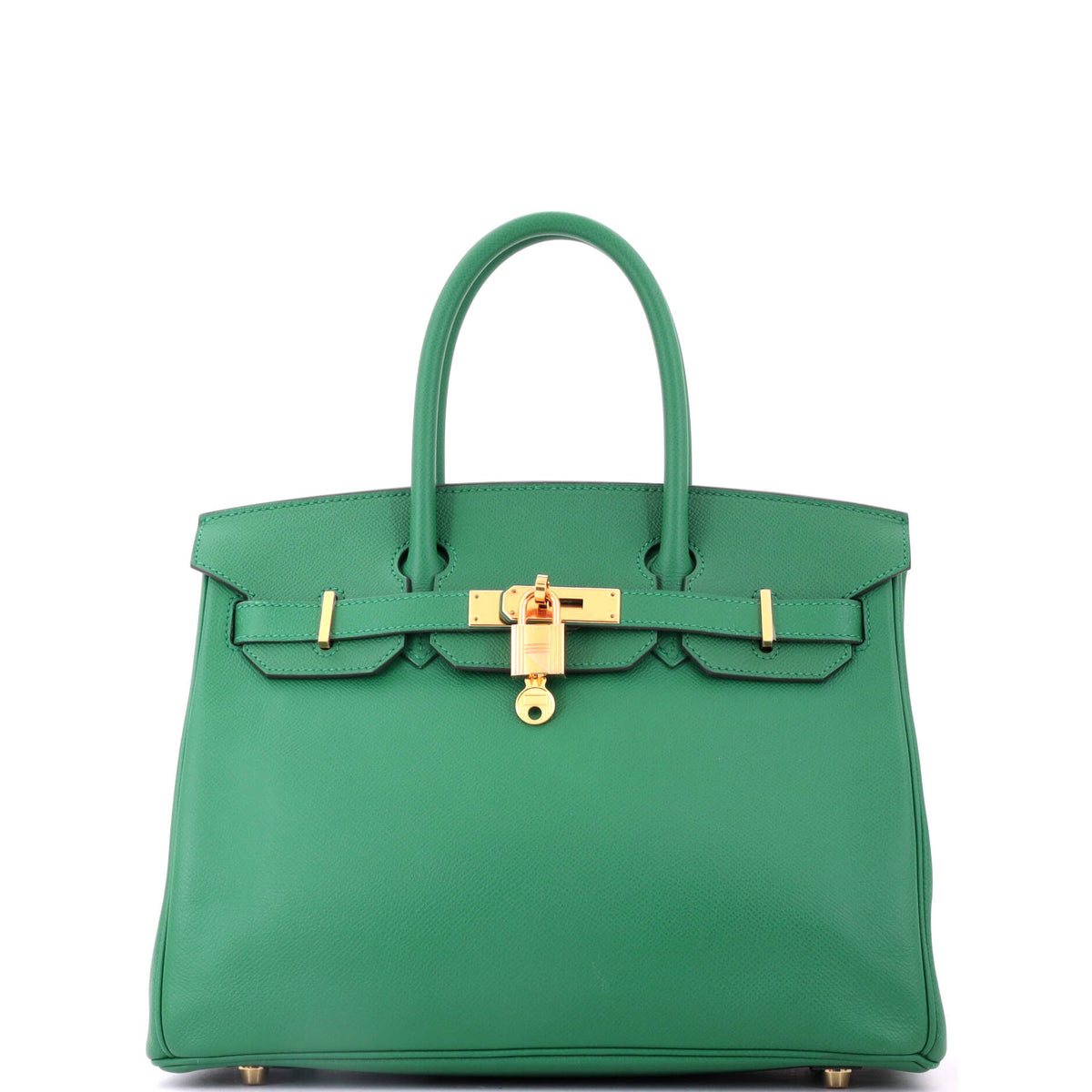 Hermes Birkin Handbag Menthe Epsom with Gold Hardware 30