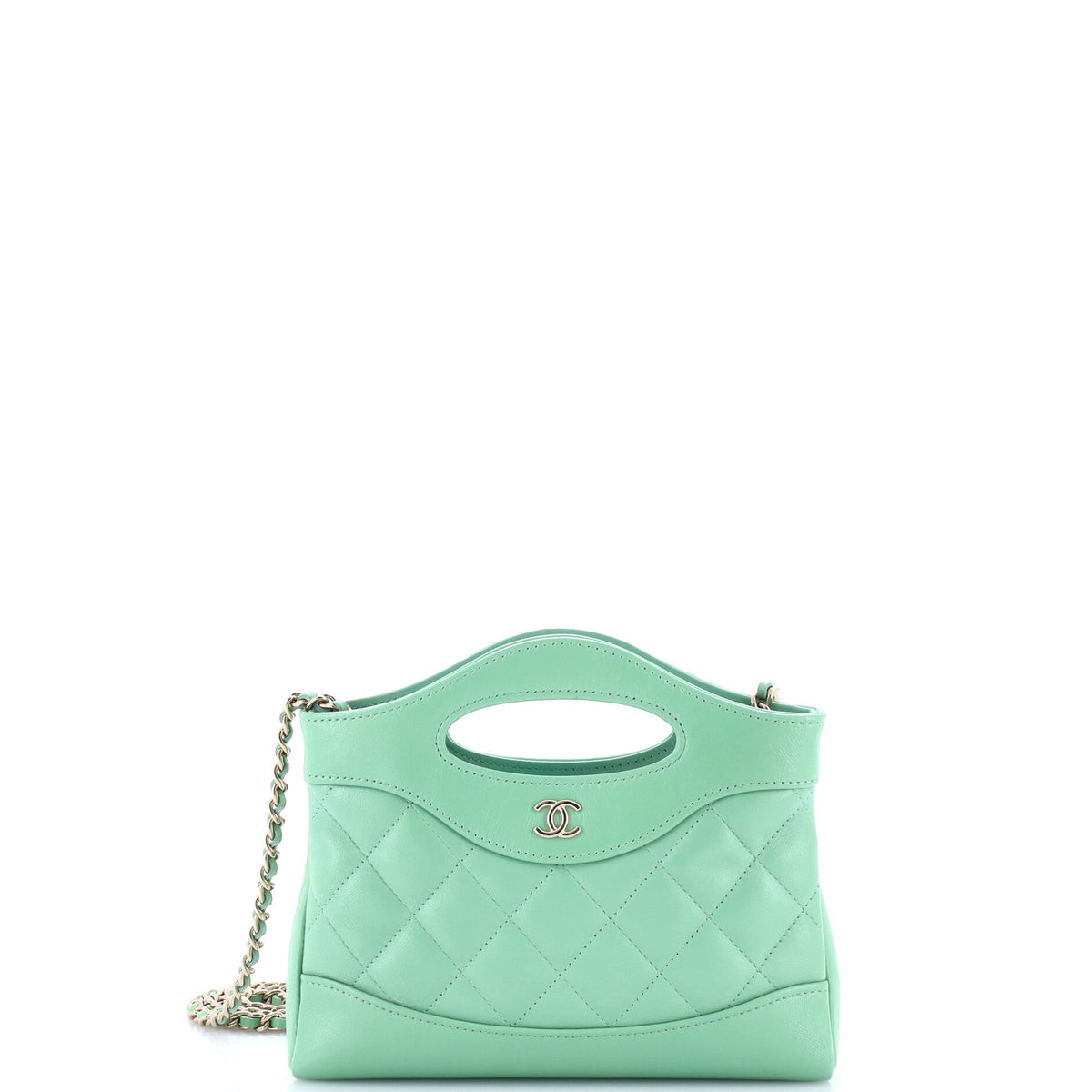 Chanel 31 Shopping Bag Clutch with Chain Quilted Lambskin Small