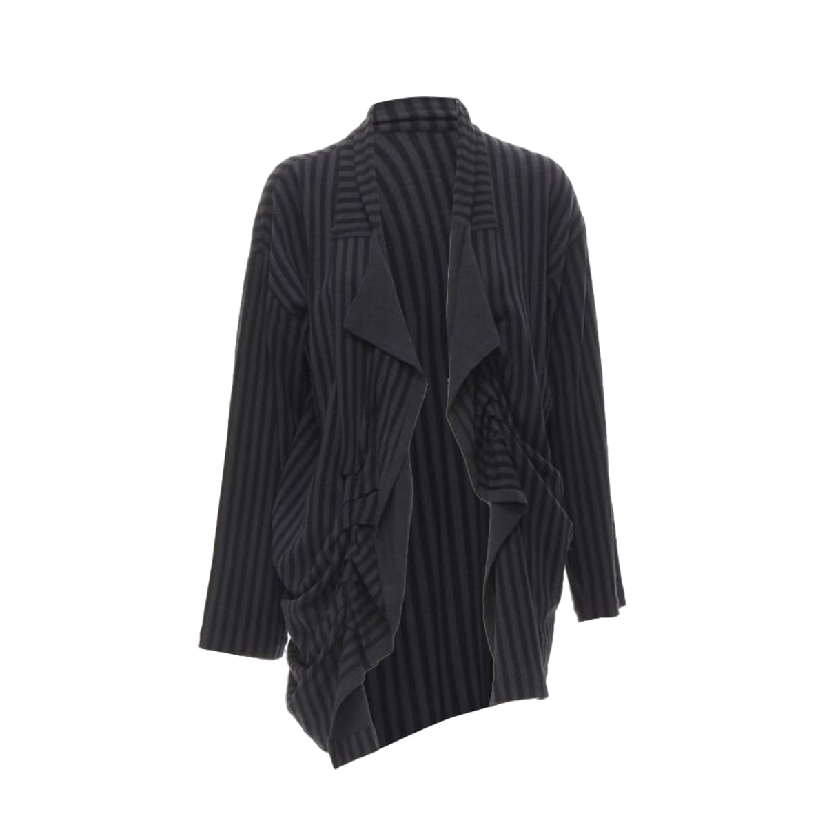Comme des Garçons Women's Comme des Garcons striped wool draped front jacket