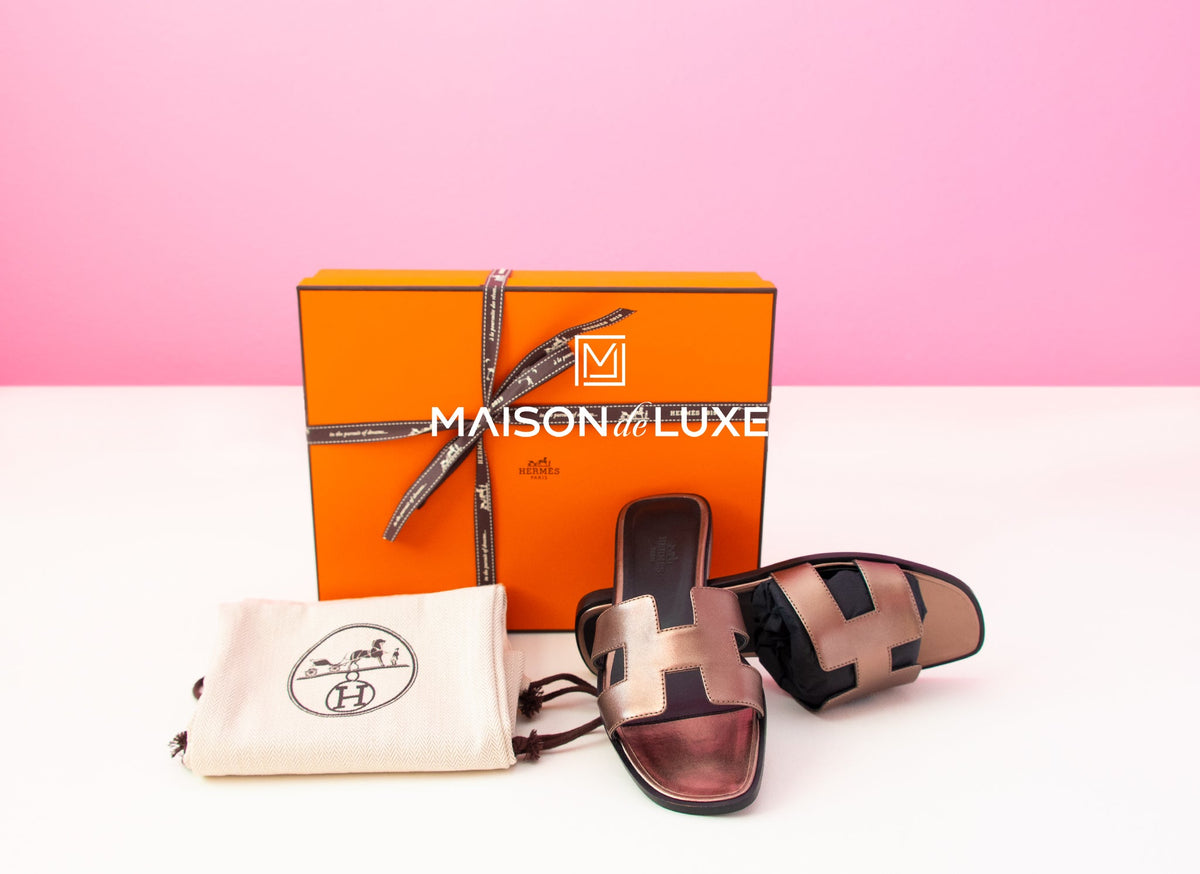 Hermes Hermes Women's Dore Oran Sandal Slipper 37 Shoes