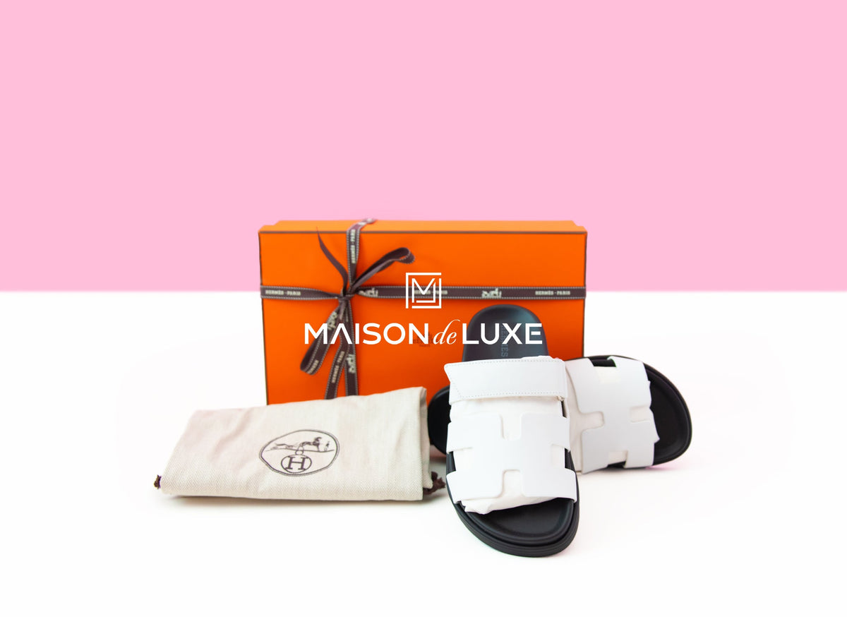 Hermes Hermes Women's White Chypre Sandal 36