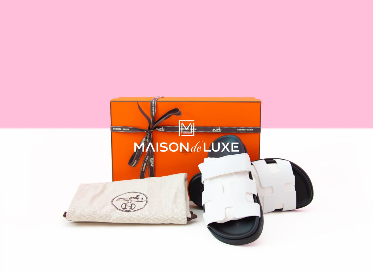 Hermes Hermes Women's White Chypre Sandal 36