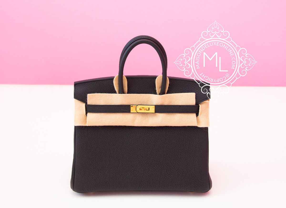 Hermes Hermes Black Togo GHW Birkin 25 Handbag