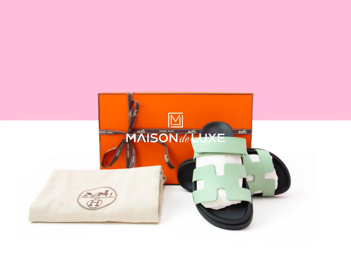 Hermes Hermes Women's Vert Jade Chypre Sandal 36.5
