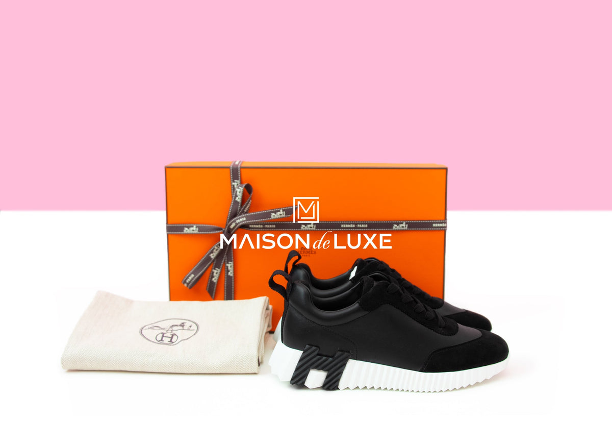 Hermes Hermes Women's Black Bouncing 37 Sneaker