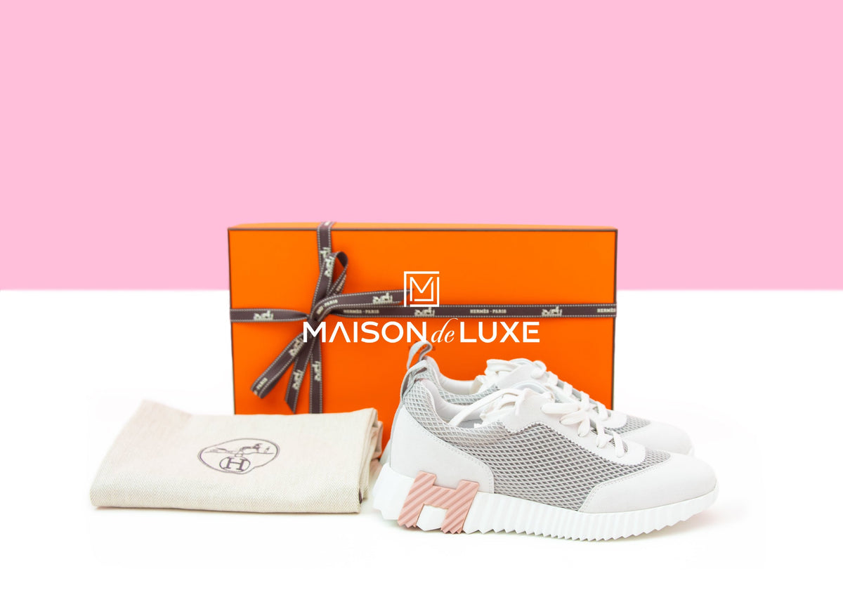Hermes Hermes Women's Gris Lulea Bouncing 38.5 Sneaker