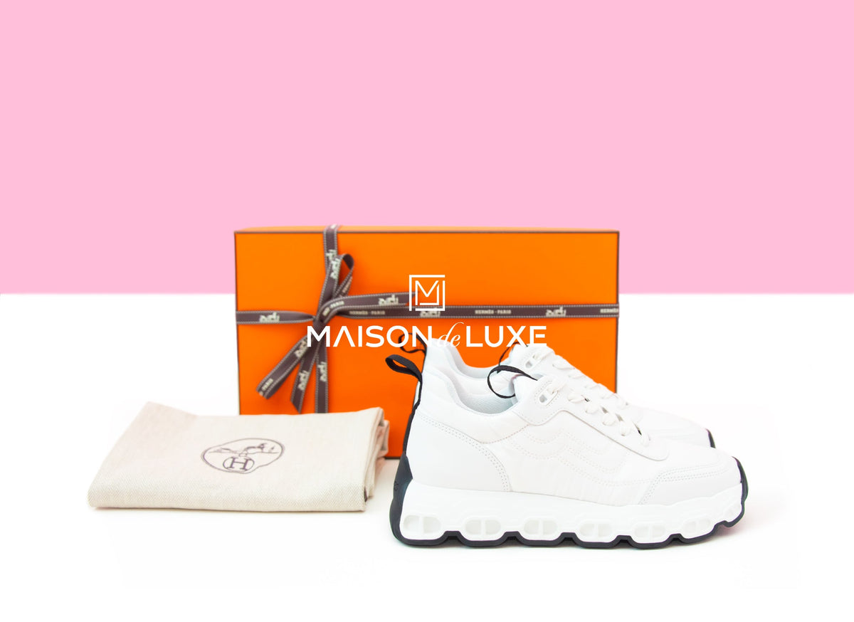 Hermes Hermes Women's White Impulse 38 Sneaker