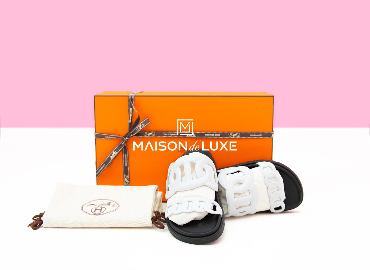 Hermes Hermes Women's White Extra Sandal 36