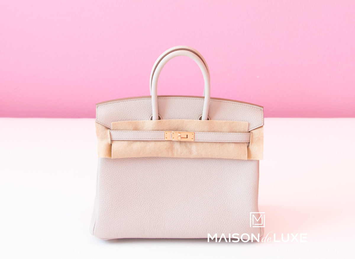 Hermes Hermes Beton Togo RGHW Birkin 25 Handbag