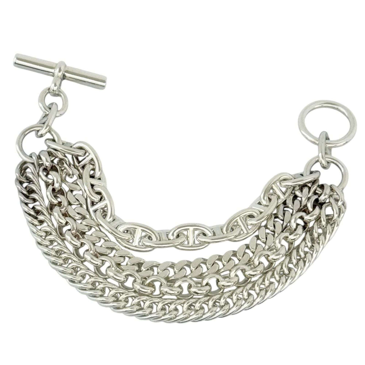 Hermes Chaine d'Ancre Bracelet Sterling Silver