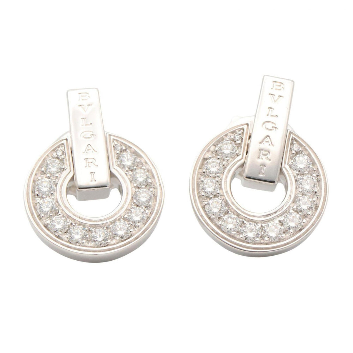 Bvlgari Earrings 18K White Gold