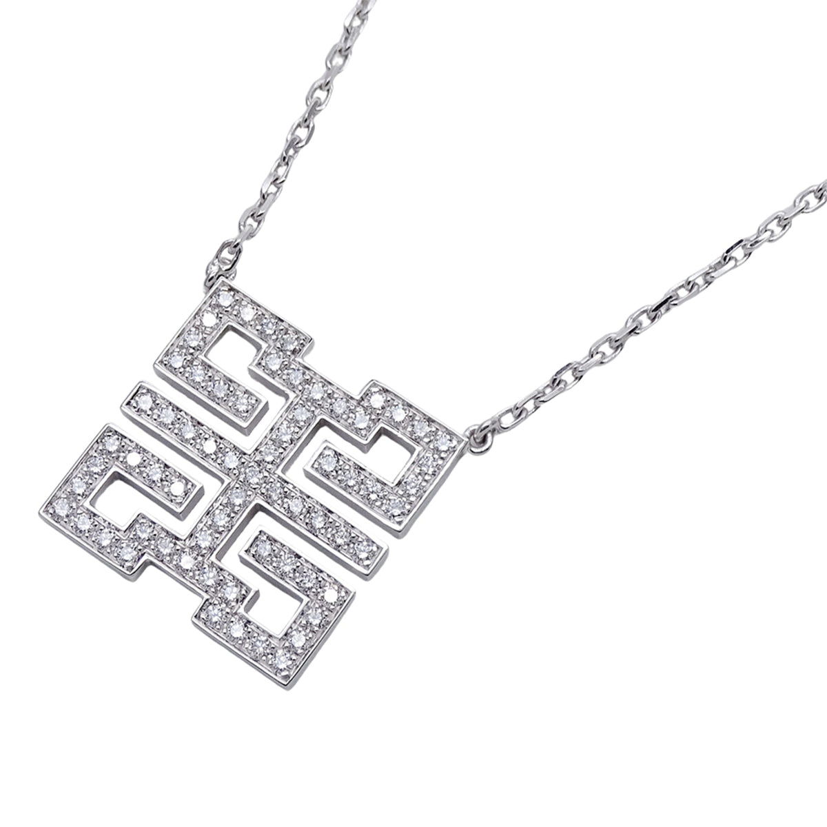 Cartier Pendant Necklace 18K White Gold Mini with Diamond