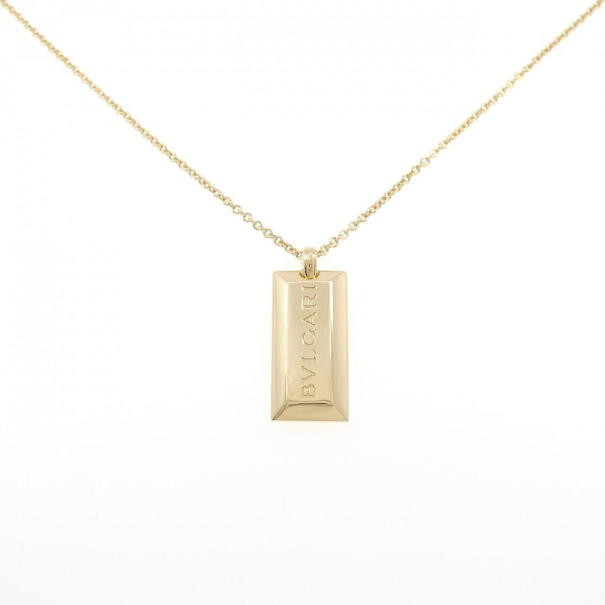 Bvlgari Ingot Ginza Opening Limited Edition Pendant Necklace 18K Yellow Gold