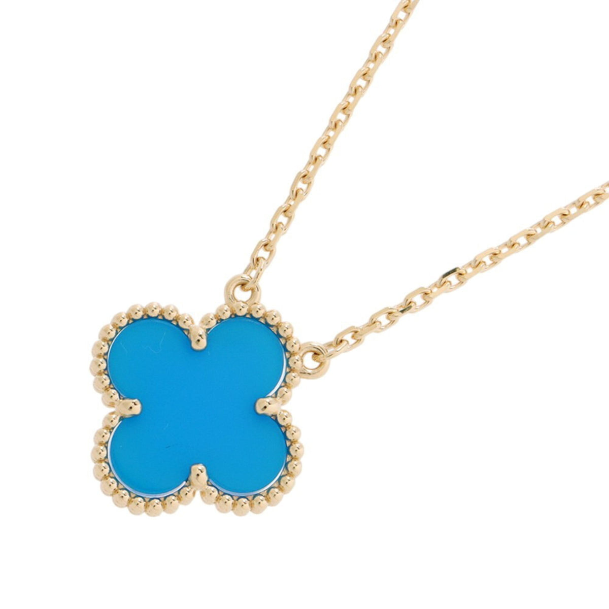 Van Cleef & Arpels Alhambra Pendant Necklace 18K Yellow Gold