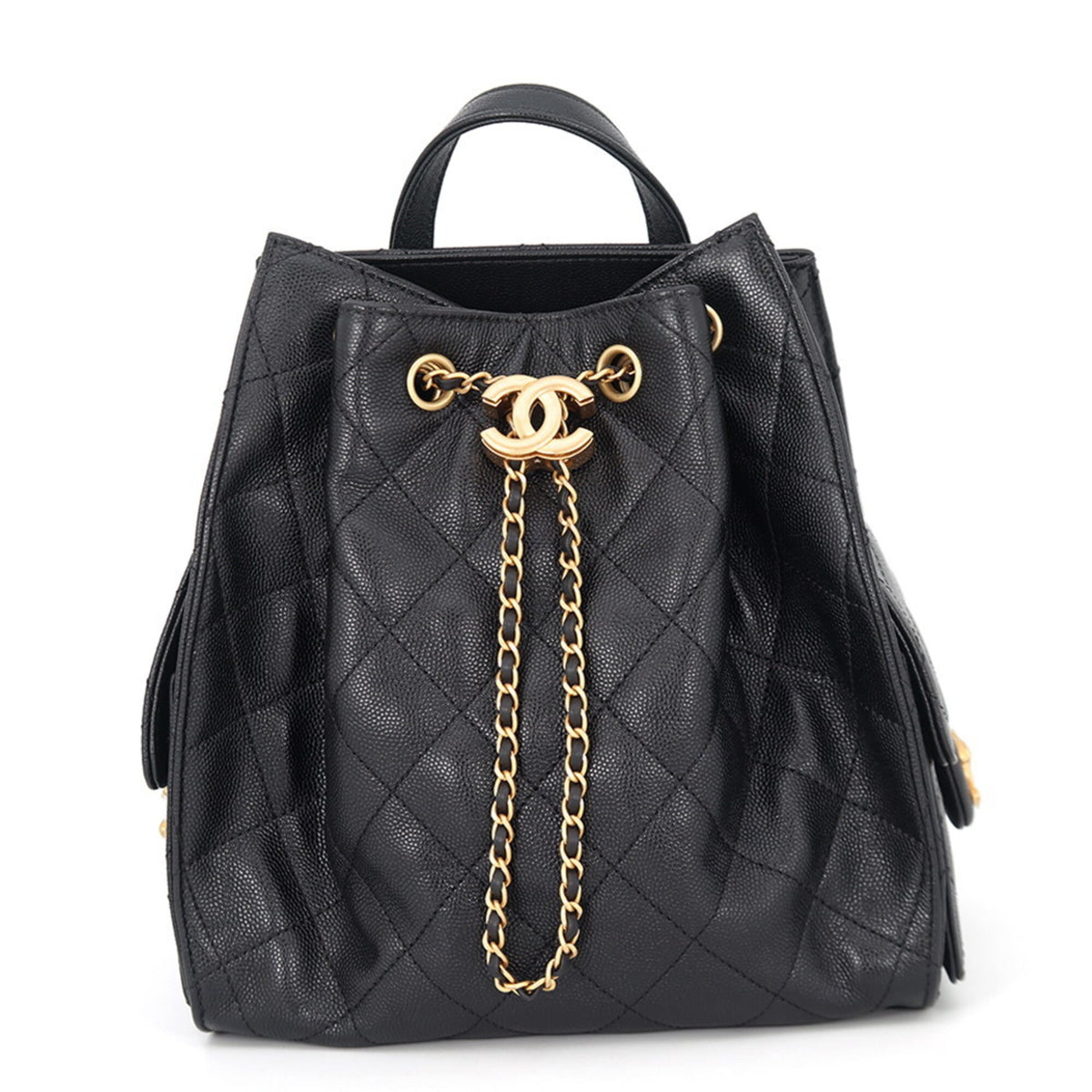 Chanel 25 Hobo Bag Quilted Caviar Small