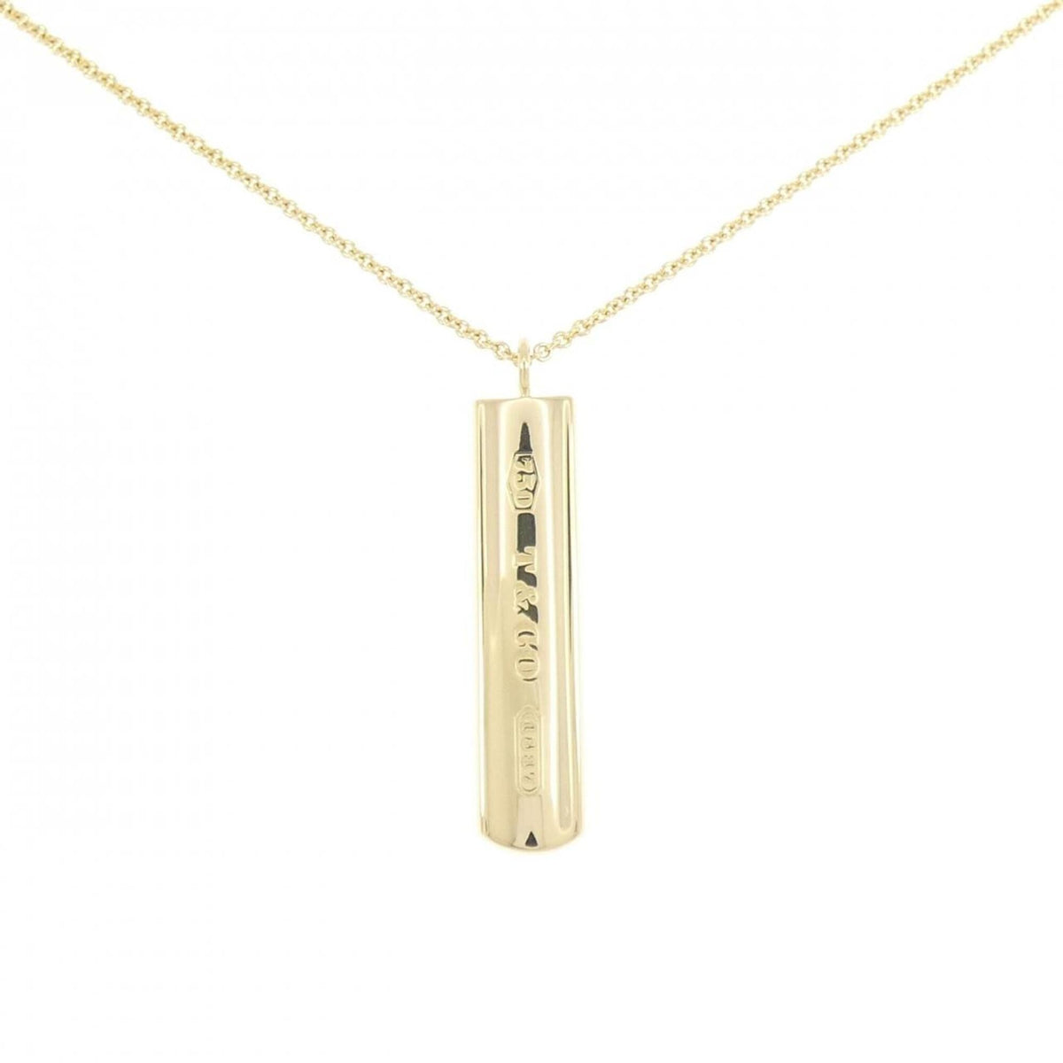 Tiffany & Co. 1837 Pendant Necklace 18K Yellow Gold