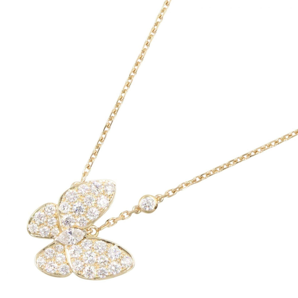 Van Cleef & Arpels De Papillon Pendant Necklace 18K Yellow Gold