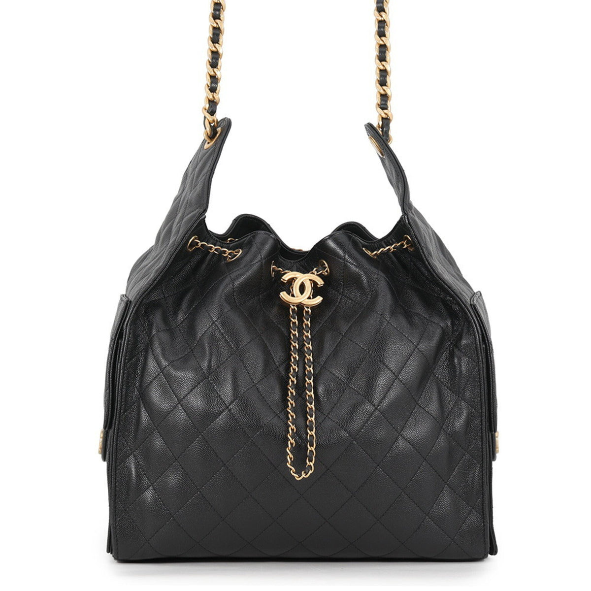 Chanel 25 Hobo Bag Quilted Caviar Medium