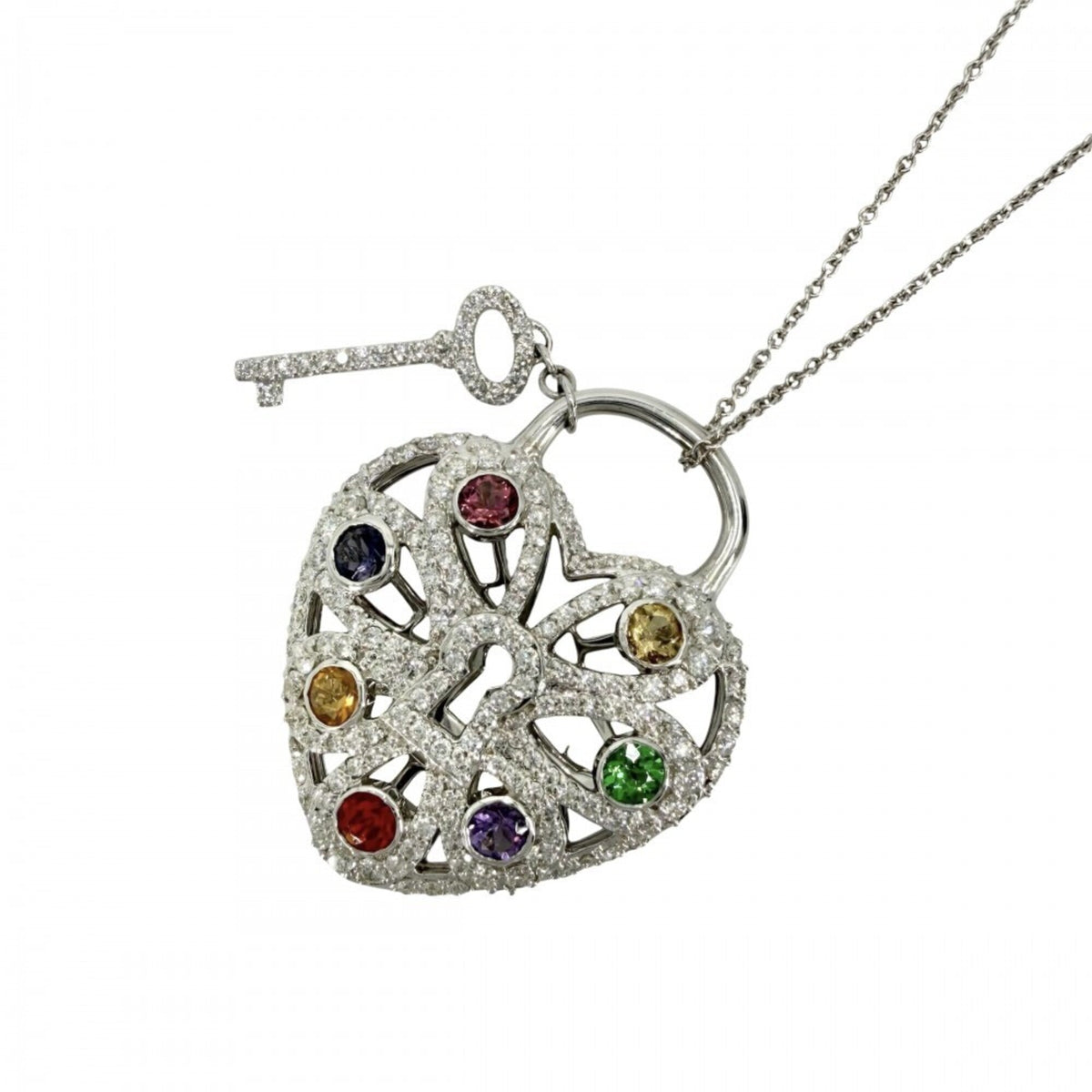 Tiffany & Co. Pendant Necklace 18K White Gold With Diamond