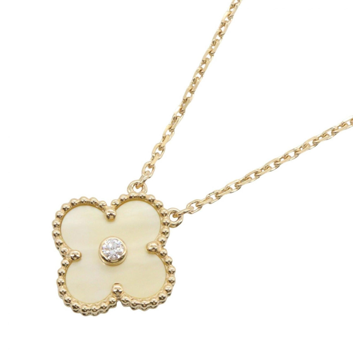 Van Cleef & Arpels Vintage Alhambra Pendant Necklace 18K Yellow Gold